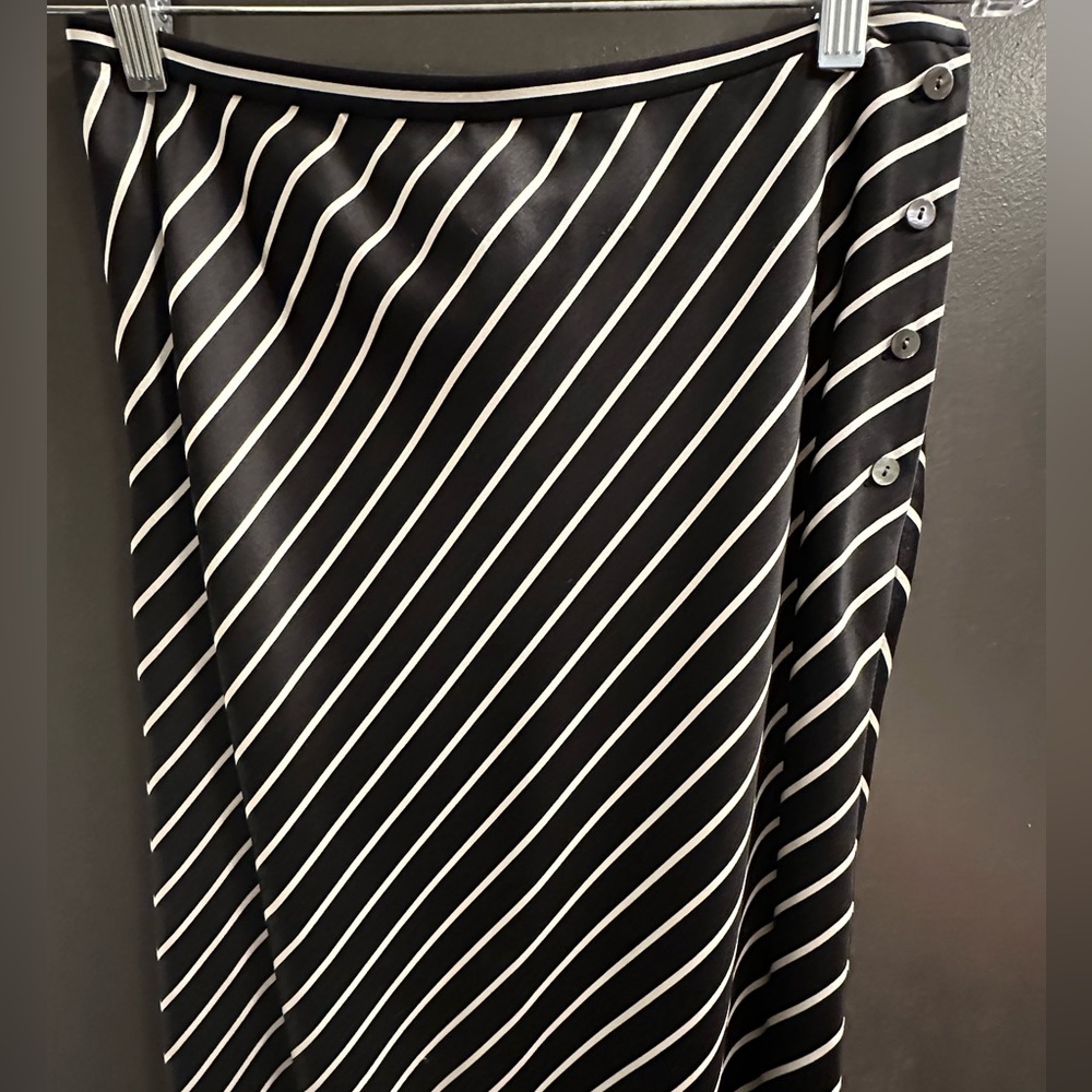 Vintage silk midi skirt